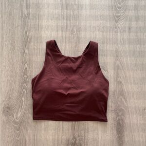 Brown sports bra